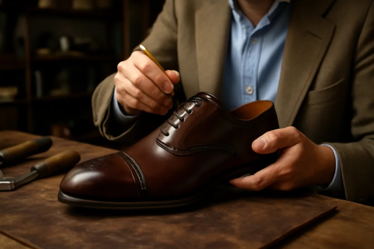Scarpe artigianali uomo eleganti: la lavorazione invisibile che fa la differenza