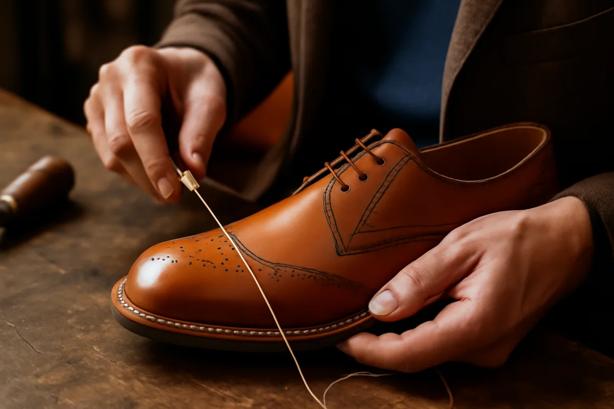 Scarpe artigianali da uomo: perché il dettaglio delle cuciture è fondamentale