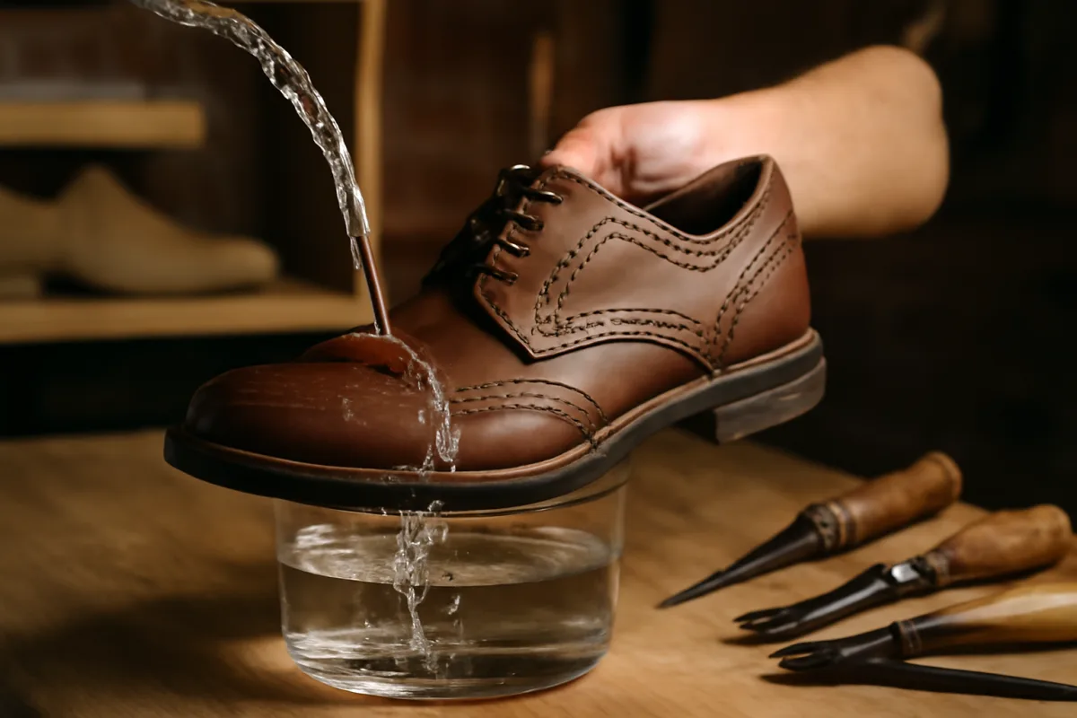 Scarpe artigianali waterproof: cosa garantisce davvero l’impermeabilità?