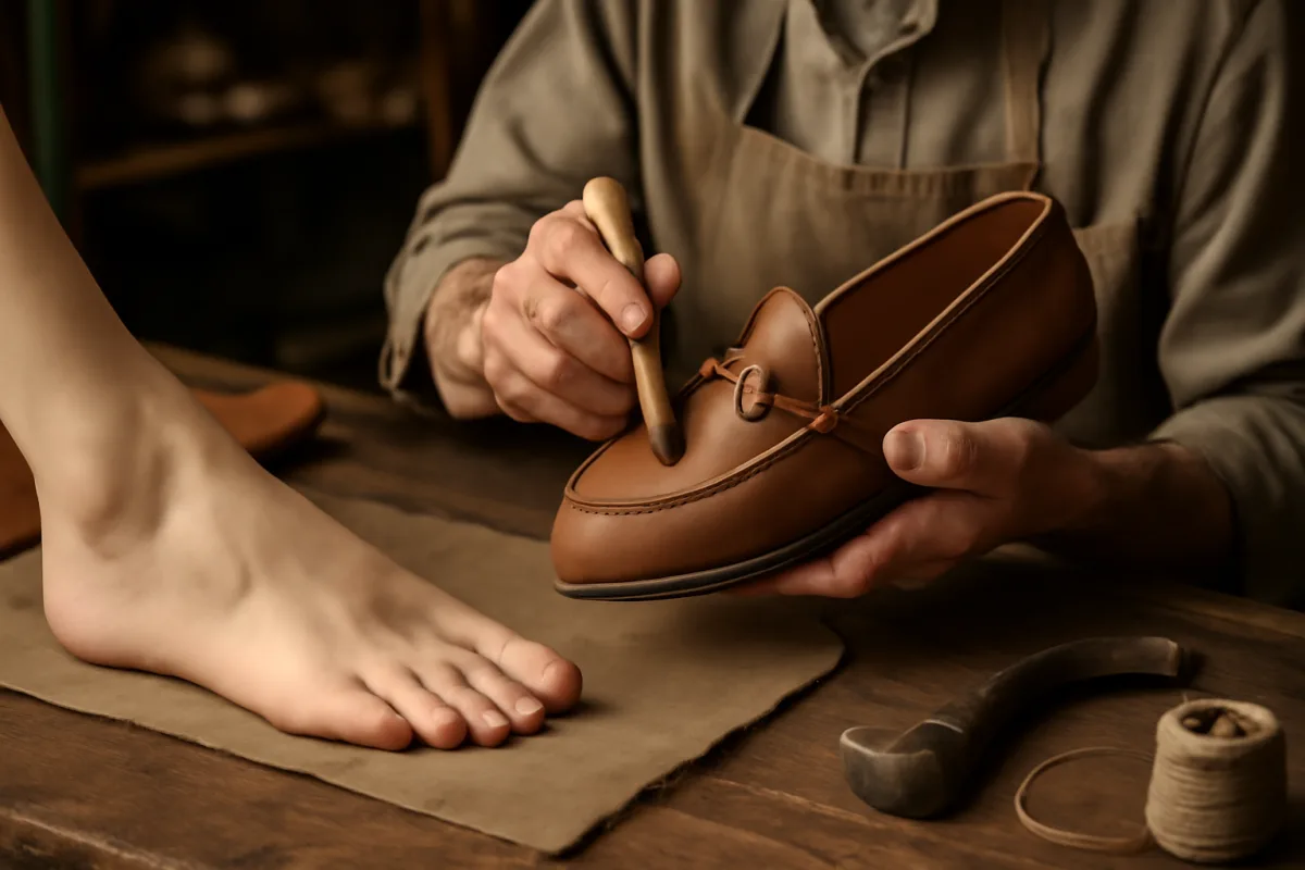 Scarpe artigianali per piedi delicati: quali lavorazioni riducono il rischio di abrasioni?