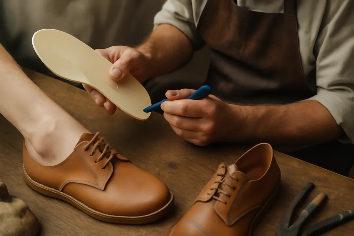 Scarpe artigianali per piedi piatti: quali accorgimenti personalizzati sono possibili?